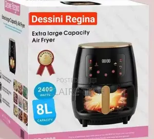 Glass Oven Dessini Air Fryer 8L 3 Plug