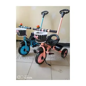 Tricycle With Pushhandle, Footrest and Basket