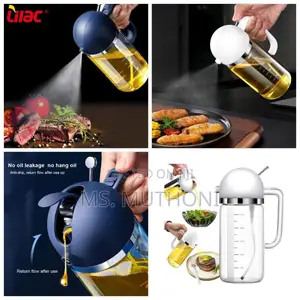 550ml Dual Purpose Kitchen Oil Dispenser and Jet Oil Sprayer