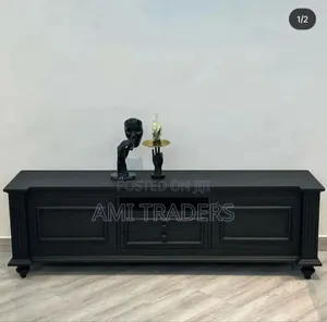 Black Luxury Tv Stand / Cabinet (6ft)