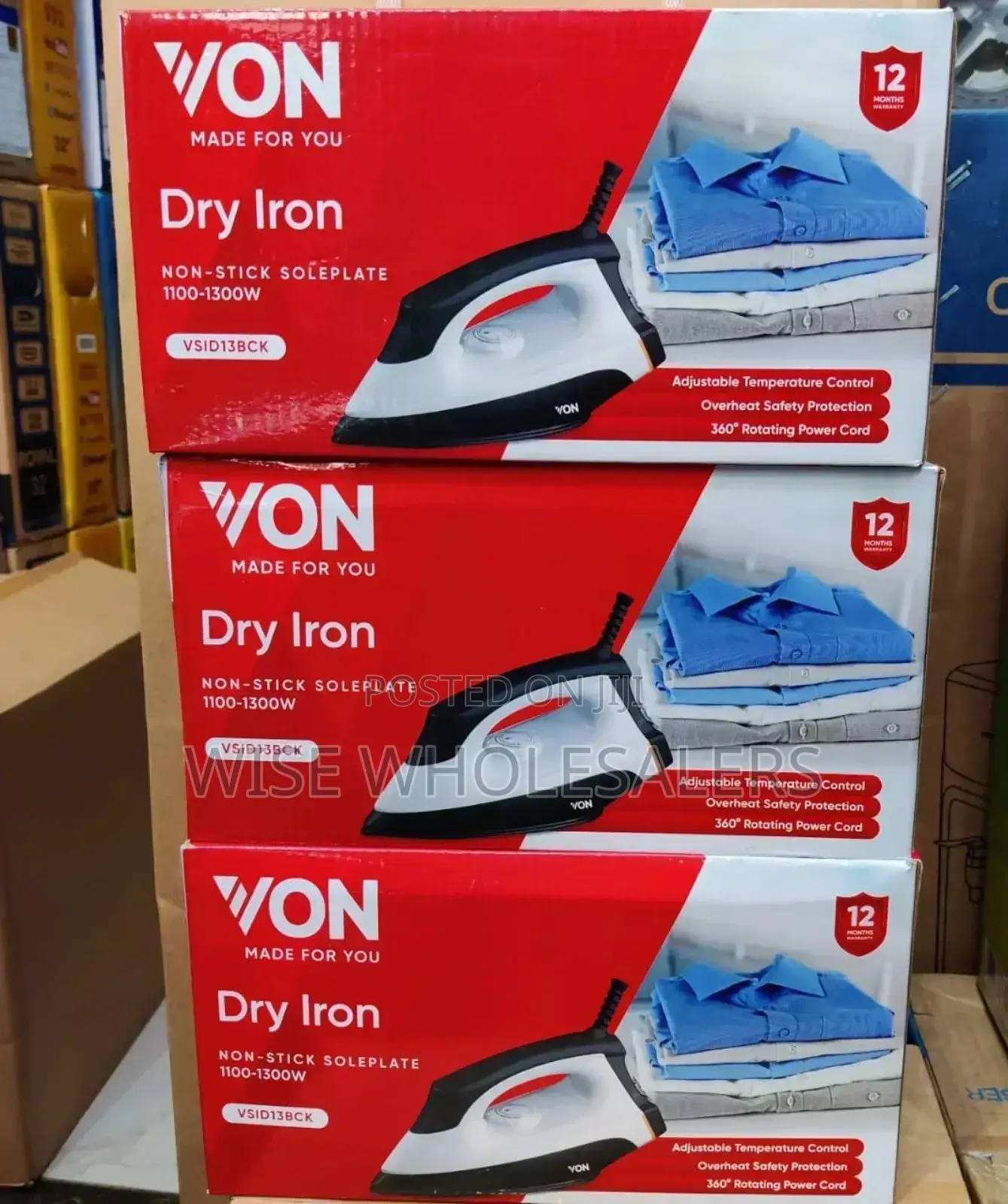 Von Dry Iron Box Available