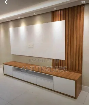 Tv Cabinet (7ft) With Natural Board