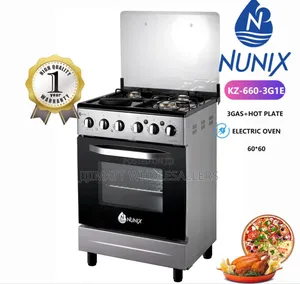 Nunix 60×60 3+1 Freestanding Cooker With Electric Oven