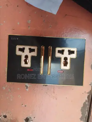 Twin Socket A-lux Black Gold