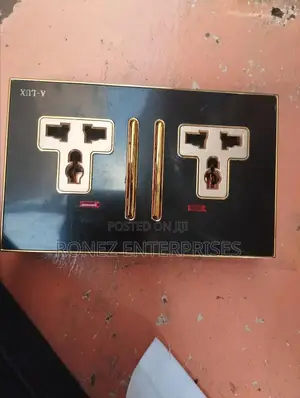Twin Socket A-lux Black Gold