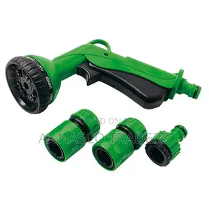 TRAPP Water Gun 10 Patterns Spray Gun + Hose Connectors