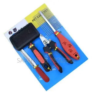 Dog Grooming Kit for Dog, Puppy, Cat and Kitten - 4in1 Combo