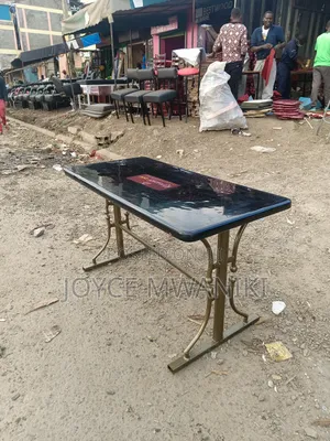 Powder Coated, Restaurant Marble Table 4ft by 2 Ft.