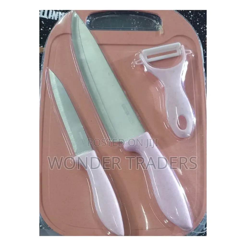 3pcs Kitchen Garget Chopping Board Knifes 2ps and a Pealer