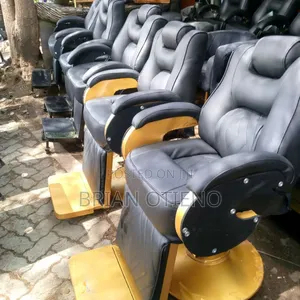 Golden/ Black/ Sides Kinyozi Seats