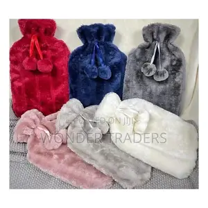 2L Hot Water Bottles With Faux Fur Cover