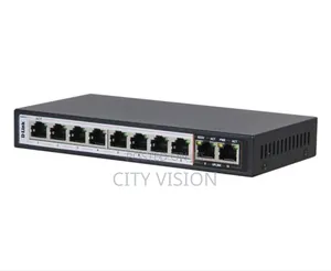 D-Link Des-F1010p-E/B 10-Port Long Range Poe Switch