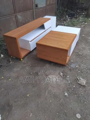Tv Cabinet $ Coffee Table With Natural Board