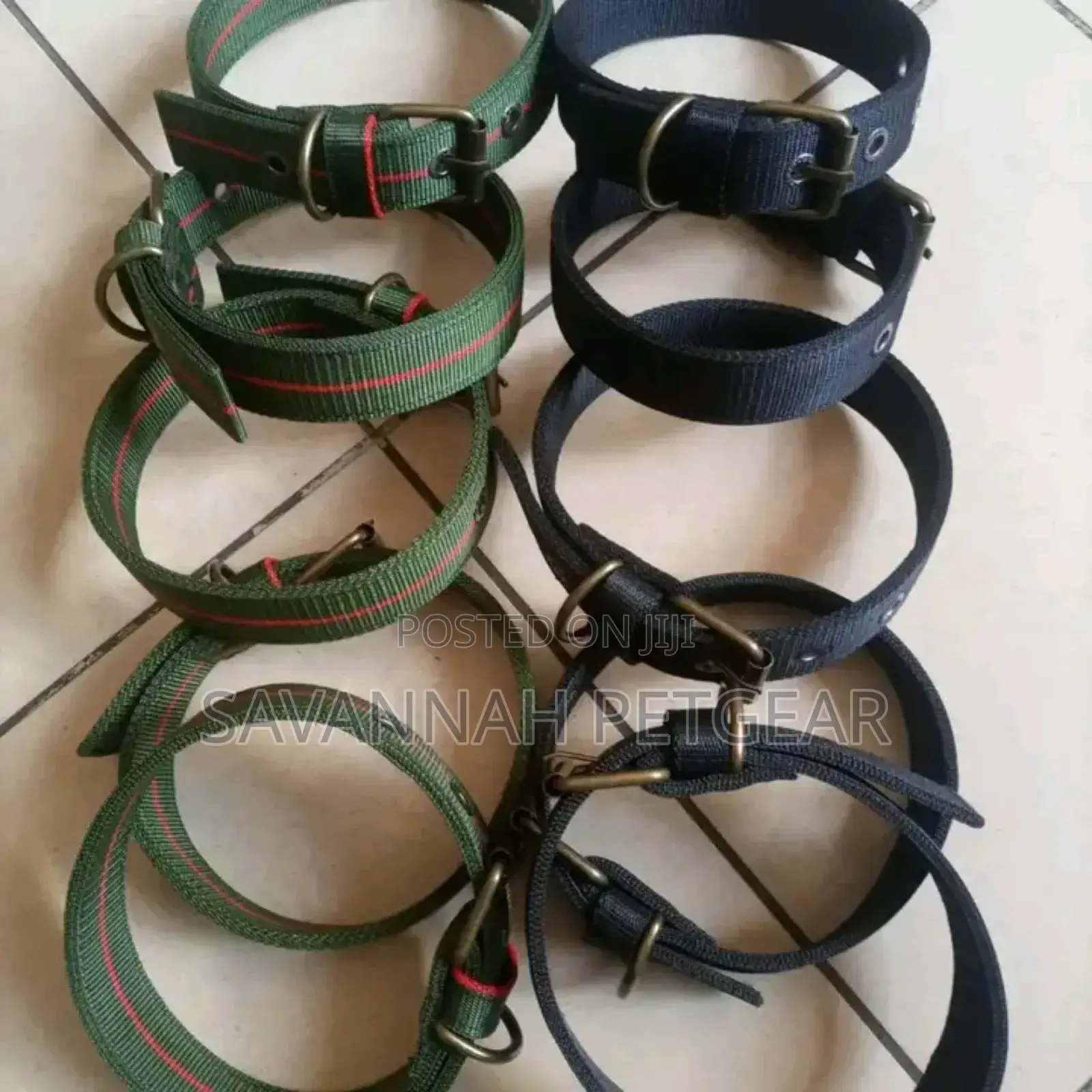 Extra Strong Reinforced Dog Collars With Strong D- Ring