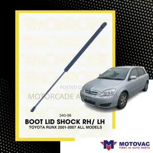Toyota Corolla Runx/Allex Boot Shocks