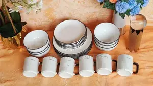 * ✓  *24pc Japanese Dinner Set*
*Ceramic Material Available