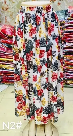 Designer Long Floral Skirt