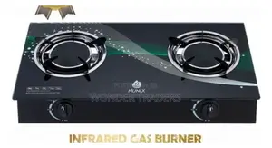 2 Burner Glass Top Gas Cooker Infrared Double Burner