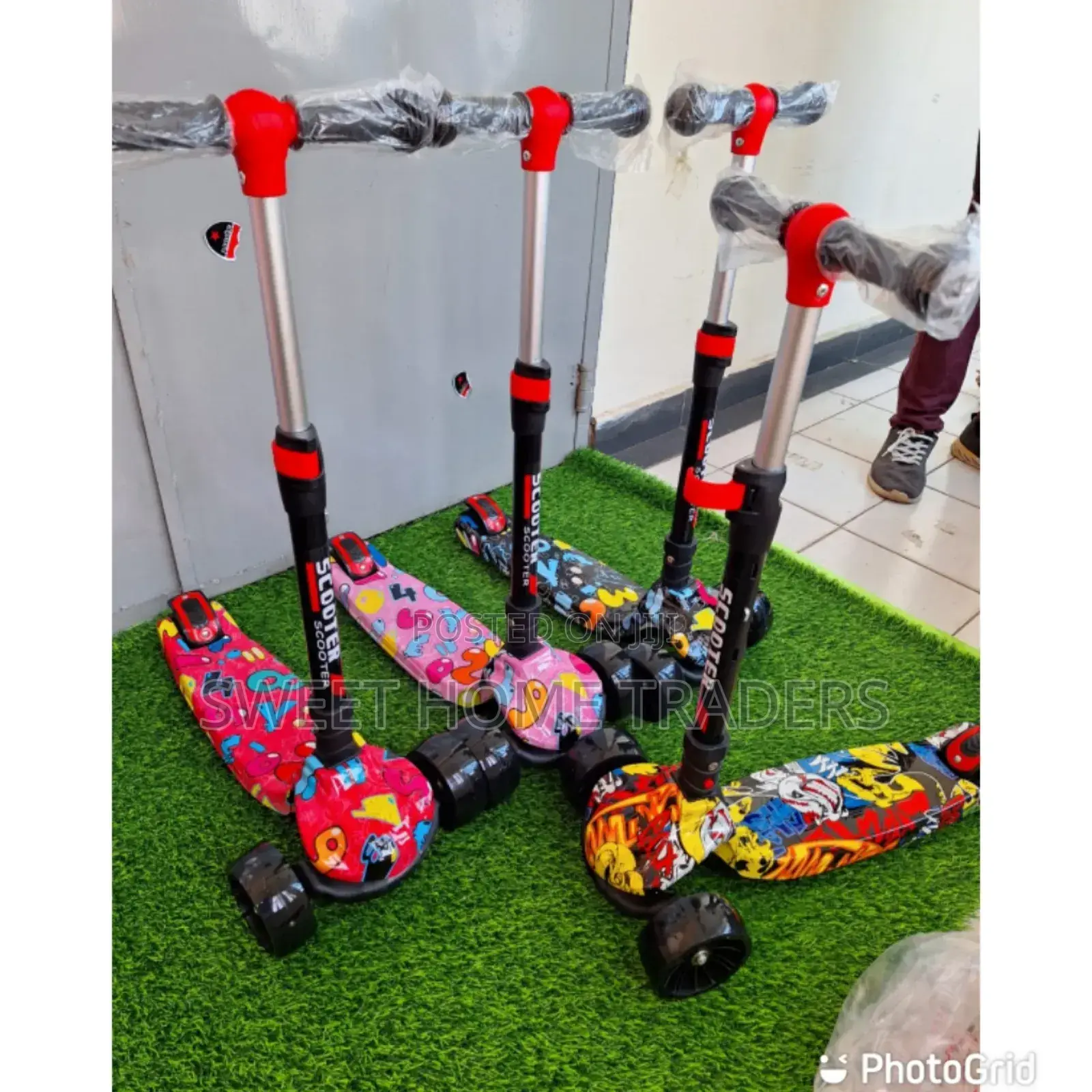 Scooter With Graffiti