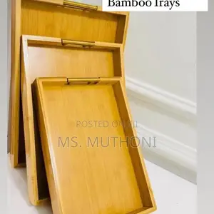 Multifunctional Big Sized 3in1 Bamboo Serving Trays