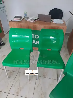 Beautiful Green Armless Plastic Chair