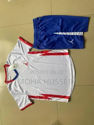 Puma White Soccer Uniforms Jerseys