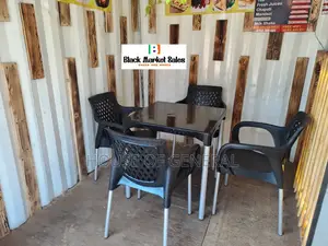 Strong and Beautiful Plastic Chair With Metal Tubing