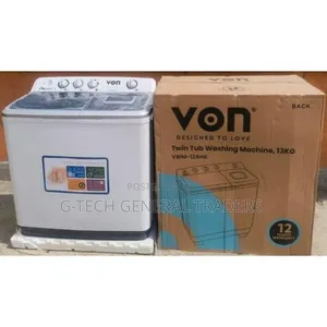 Von Twin Tub 13kg Semi Automatic Washing Machine