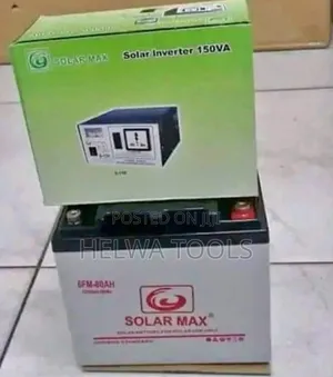 Solar Battery 80ah Battery, 150watts Inverter