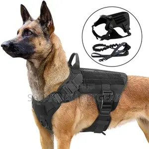 No-Pull Harness With Leash Clips Dog Vest - Black Color - L