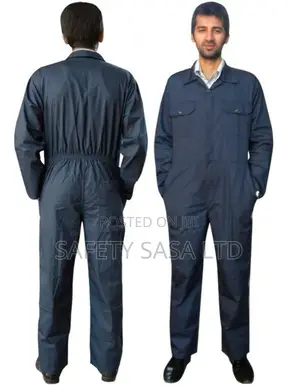 Plain Navy Blue Coverall
