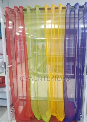 Plain Coloured Light Sheers Sold Per Metre When Stitched