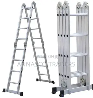 5.7m Scaffold Ladder Heavy Duty Giant Aluminum