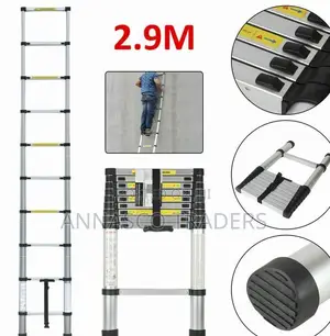Aluminum 2.9m Telescopic Extension Step Ladder