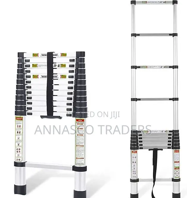 4.4m Telescopic Ladder Aluminum Extension Multi-Purpose