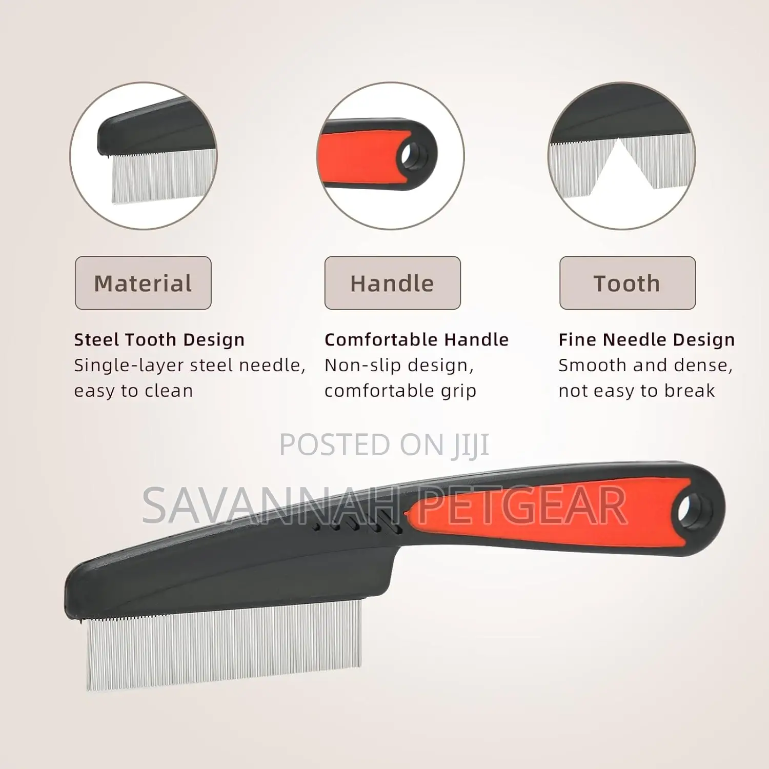 Pet Dandruff, Flea, Nit Comb, Multifunction Stainless Steel