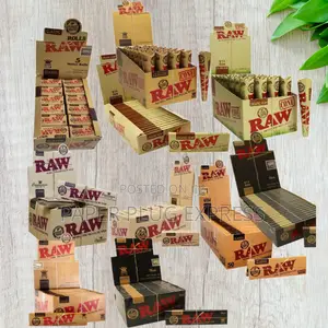Raw Rolling Papers - Full Box, Booklets Cones