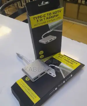 3 in 1 USB Type C Hub to HDMI HDTV Type-C USB