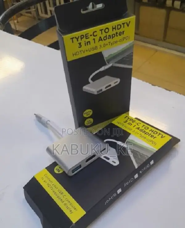 3 in 1 USB Type C Hub to HDMI HDTV Type-C USB