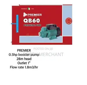 Powerful Premier 0.5 HP Electric Booster Pump