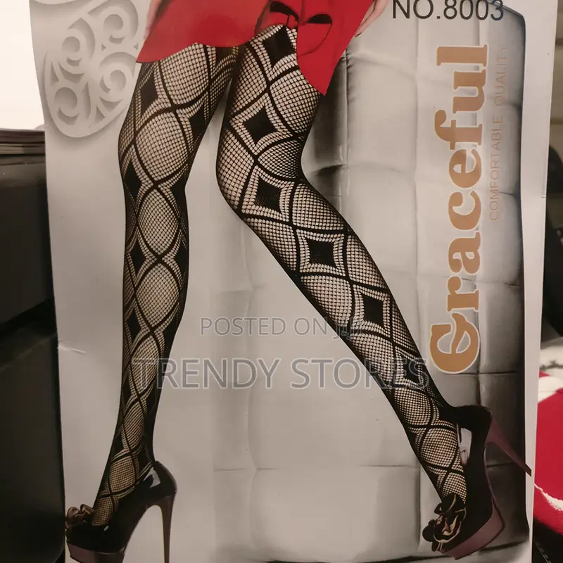 Diamond Pattern Fishnet Stockings