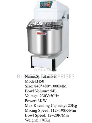 54l Spiral Mixer Machine/ Electric Spiral Mixer Machine