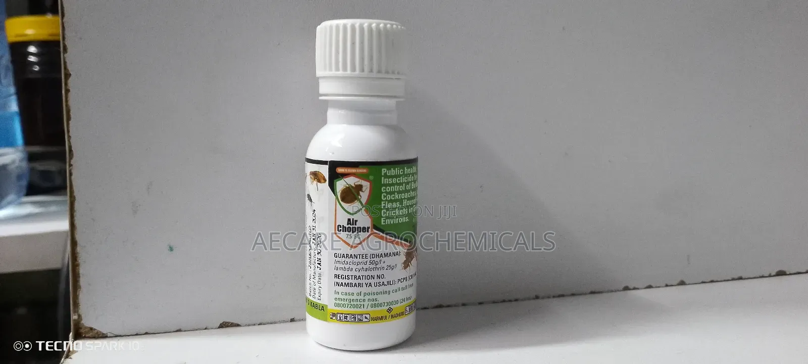 Air Chopper Bedbugs,Fleas Cockroach Insecticide 7.5sc 30ml