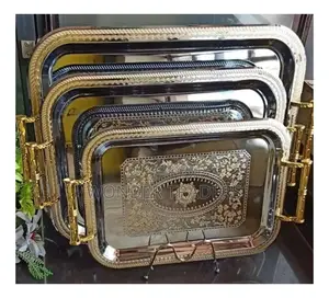 3 in 1 High Quality Big Classy Gold Trays