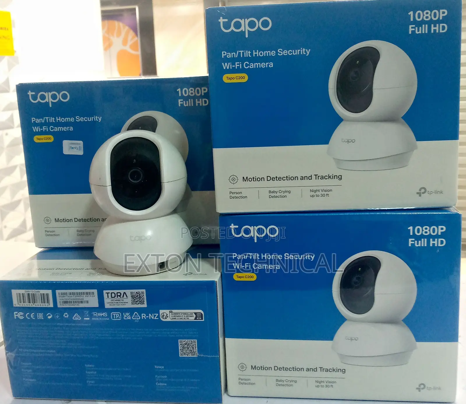 Tp-Link 360 Degree Security Camera, Wifi, 1080p White Tapo