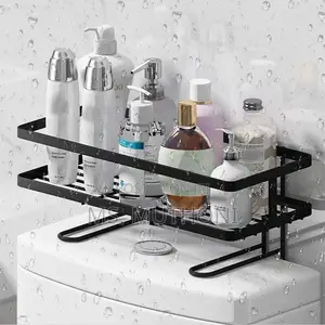 Wall Mounted , Self Adhesive Bathroom / Toilet Storage Rack
