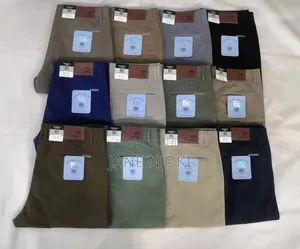 Men Khaki Hard Trousers