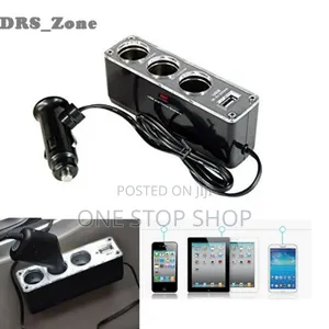 Triple Car Smoke Lighter Chargee Extension