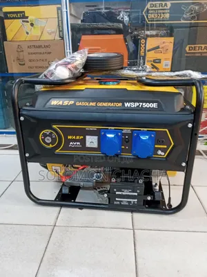 Wasp 6.5kw / 7.5kva Gasoline Generator Keystart With Wheels