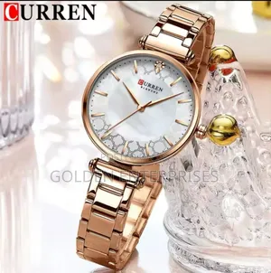 Rose Gold Curren Classic Ladies Watch #9072